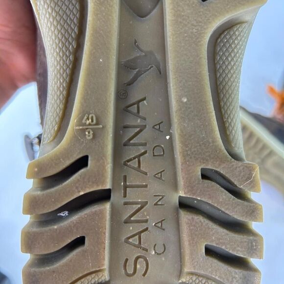 Santana Canada Maldine Winter Boots US 9 Womens Fur Trim Brown Lace-Up Boot - Picture 15 of 15